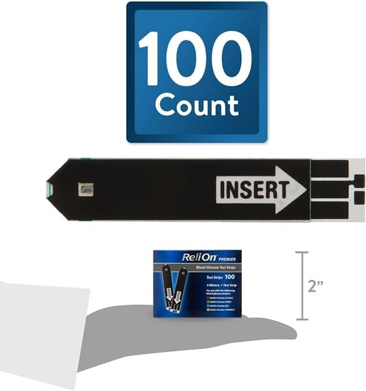 Blood Glucose Test Strips 100 Count H275
