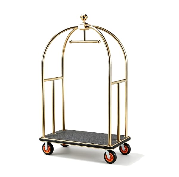 Luggage Cart with Garment Rail, 1300LB Capacity H75889