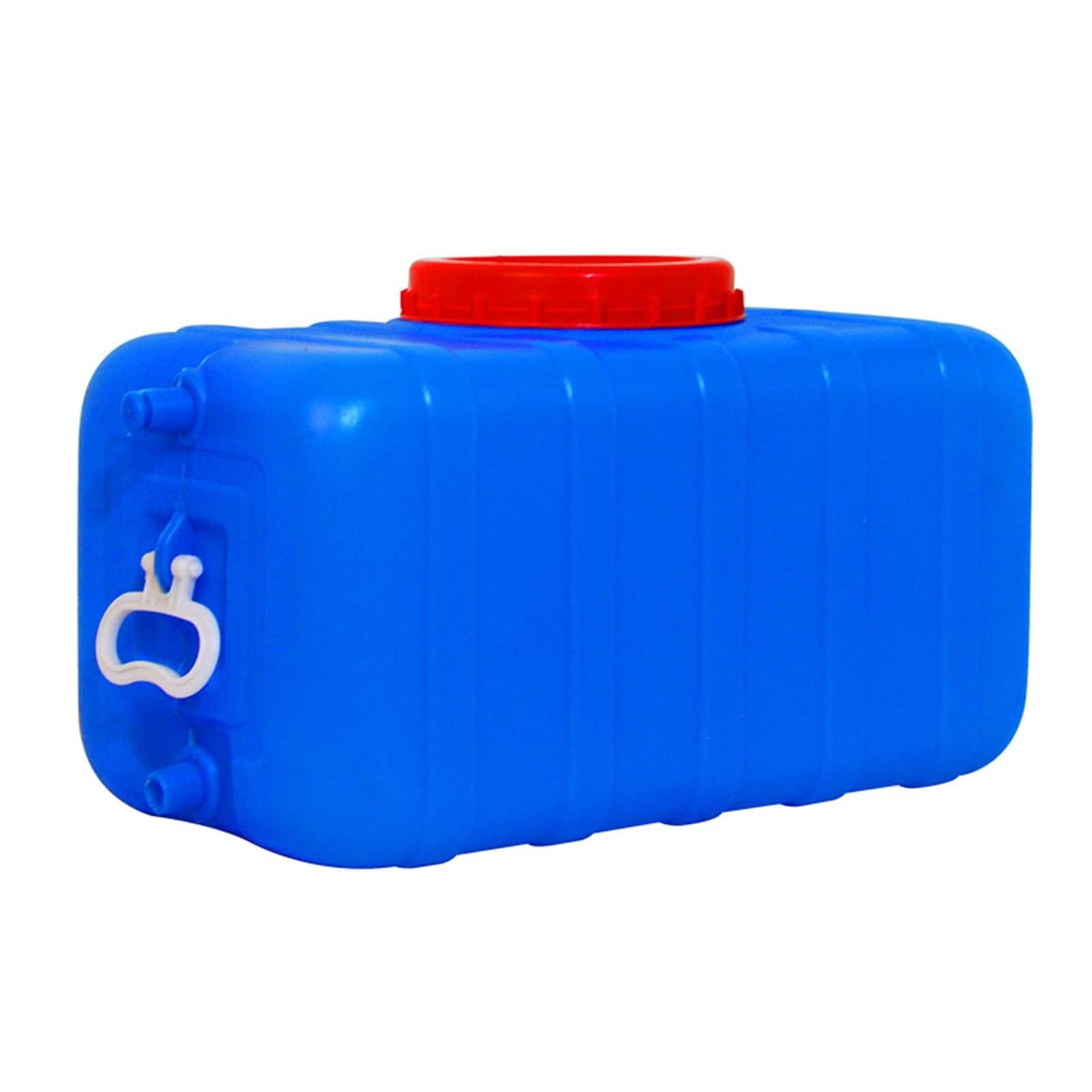 Blue Large Food-Grade Water Storage Container with Lid and Handle S56096