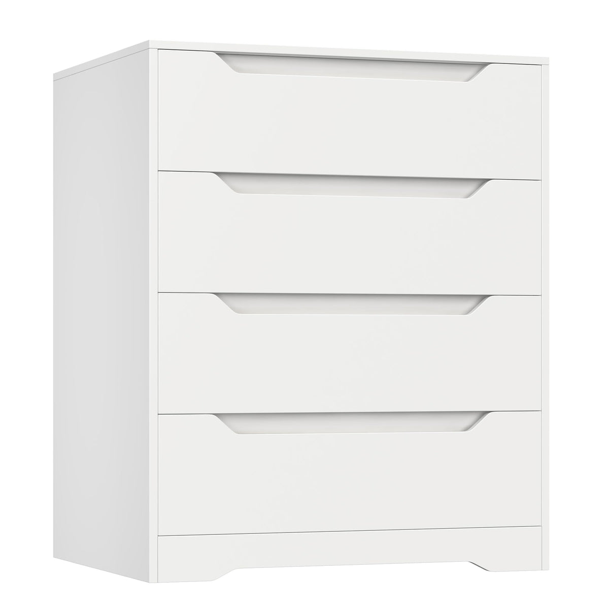White 4 Drawer Wood Dresser A5149