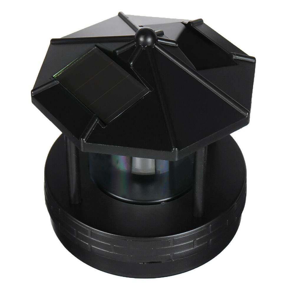 Solar Lighthouse with Rotating LED Light B4155