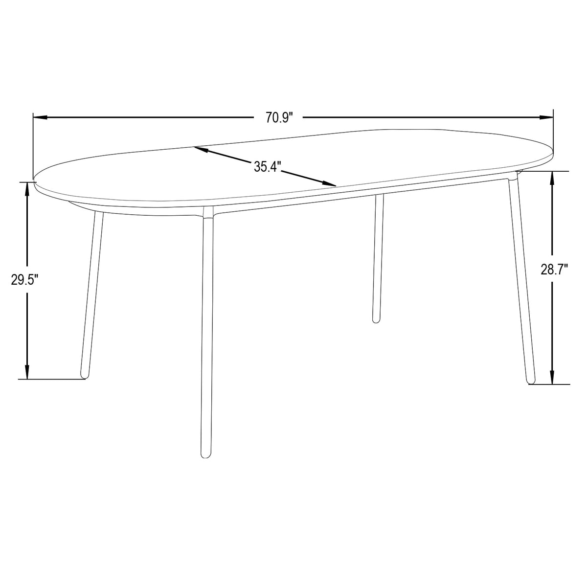 9-Piece Dining Set with 8 Chairs and Oval Table L78428