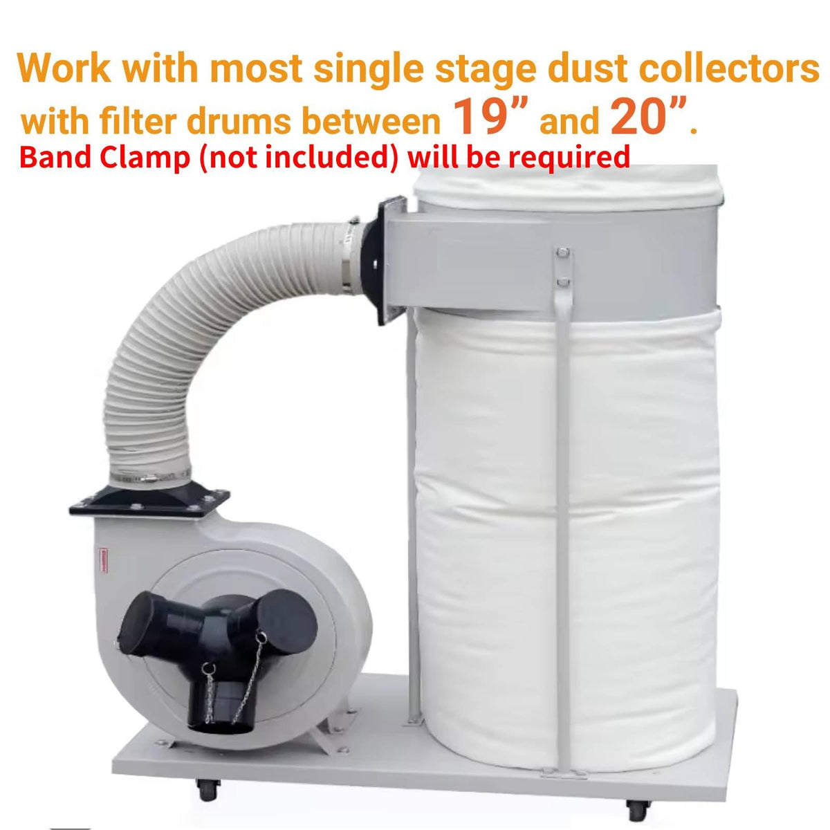 70 Gallon 30 Micron Dust Collector Bottom Bag J407