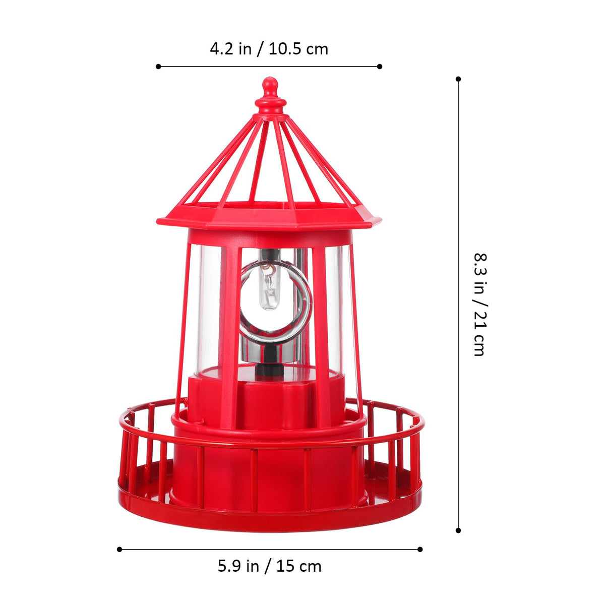 Solar Rotating Lighthouse Garden Light C69508
