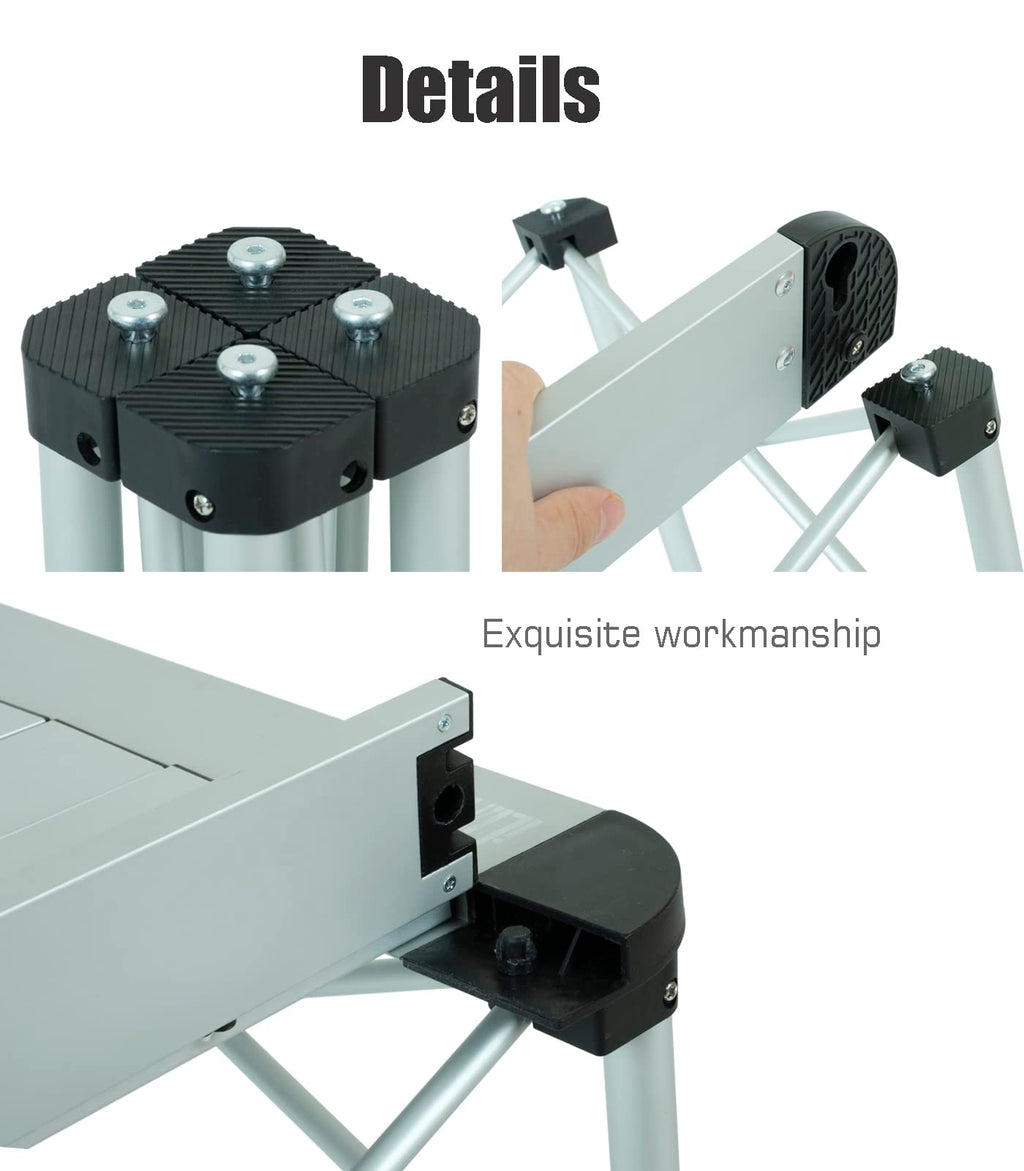Lightweight Aluminum Folding Square Table I488464