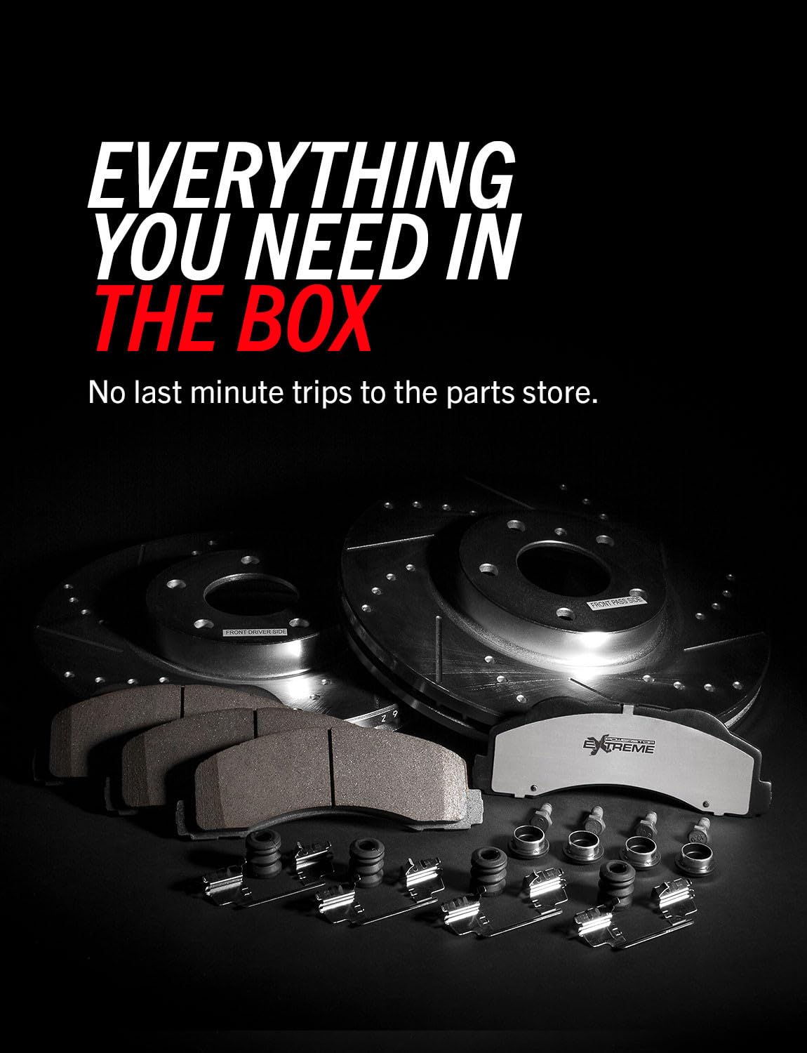 Front & Rear Brake Pad & Rotor Kit W309