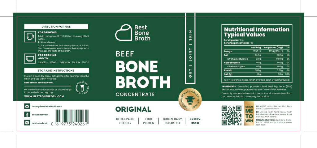 Grass Fed Beef Bone Broth Concentrate V786093