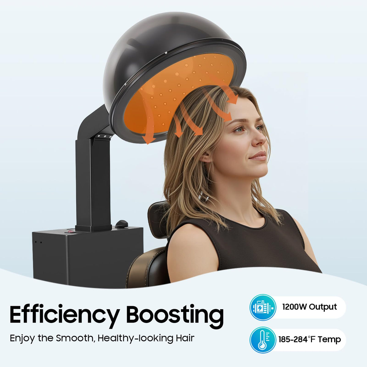 1200W Hooded Hair Dryer with Stand E572