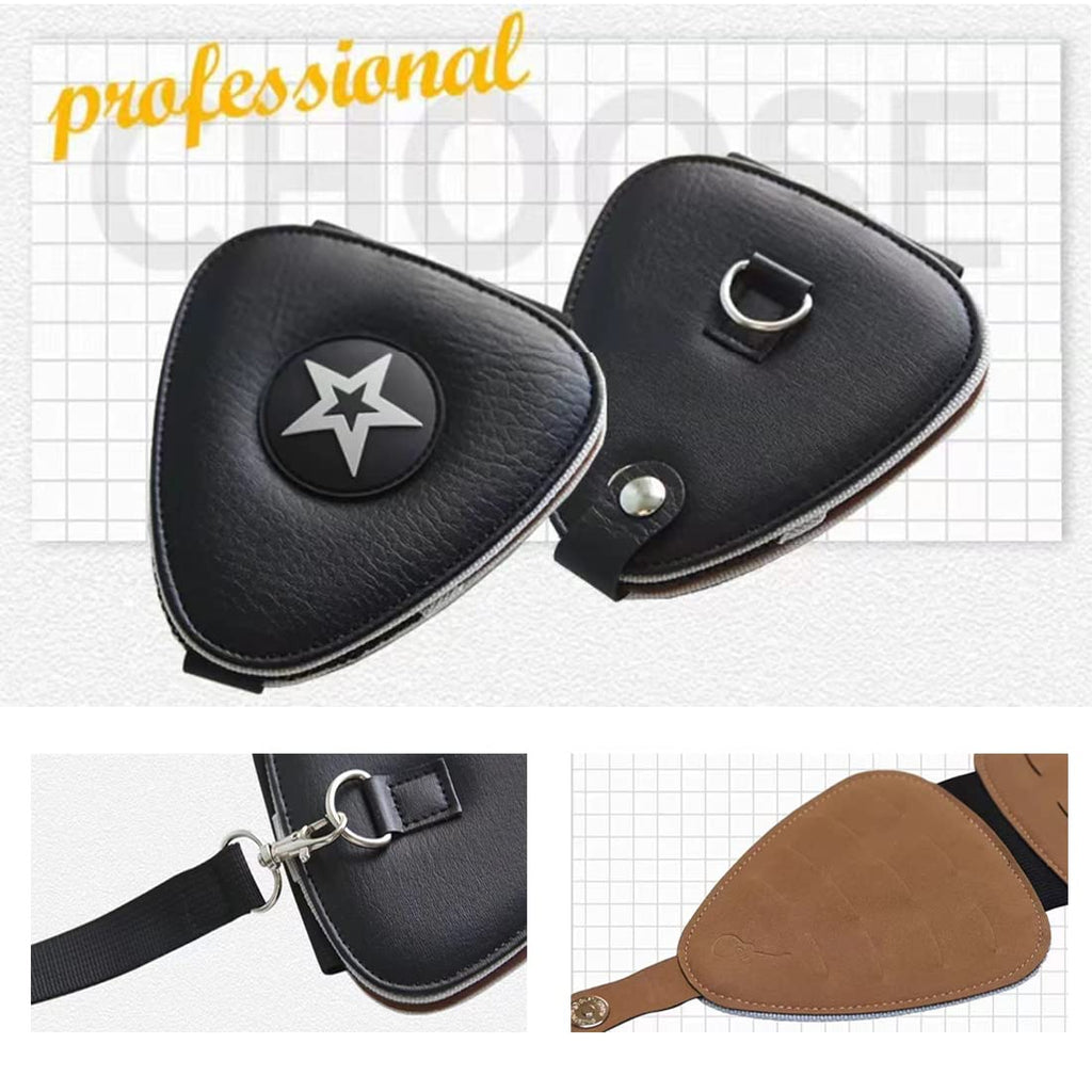 Guitar Pick Holder Case Bag with 24pcs Colorful Picks C84612