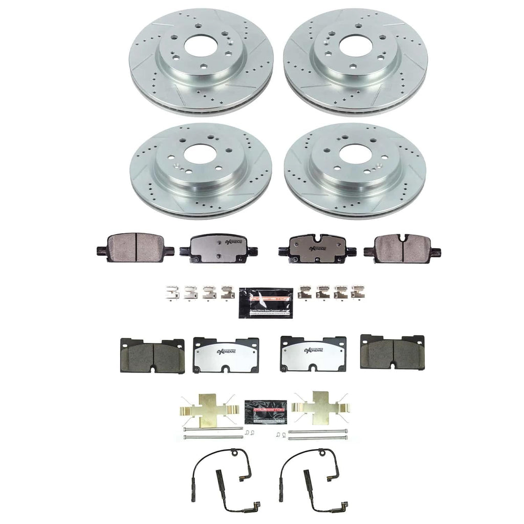Front & Rear Brake Pad & Rotor Kit W309