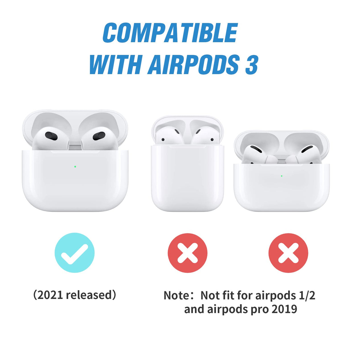Airpods 3 Case Cover with Magnetic Lock Lid L34891