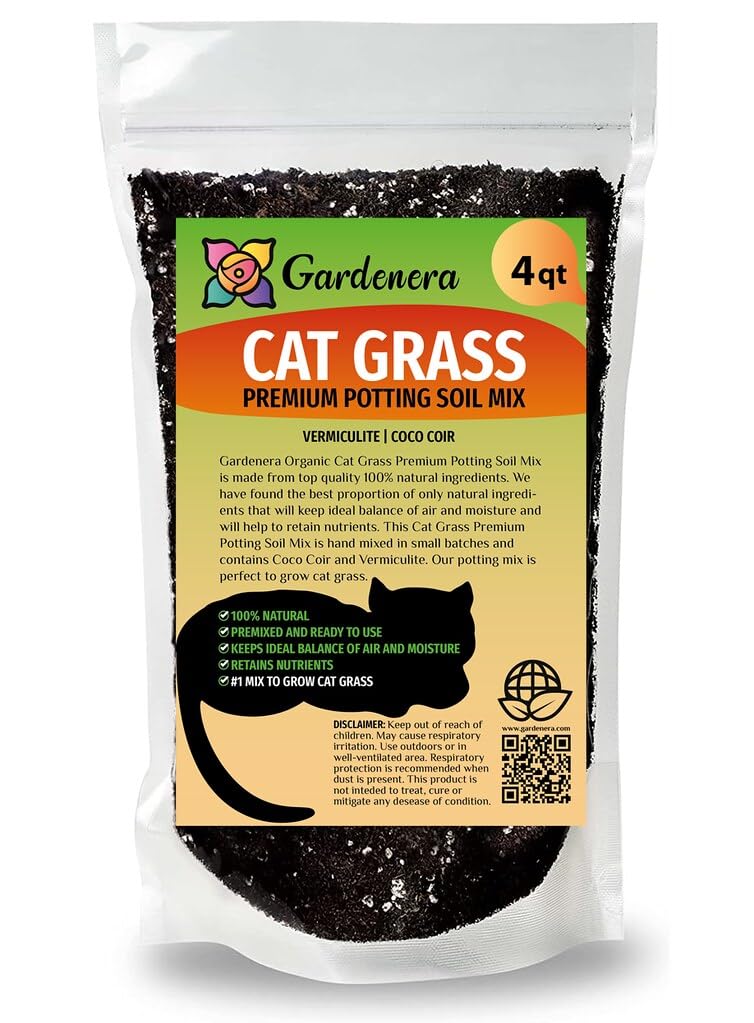 Organic Cat Grass Mix 4 Quarts O52563