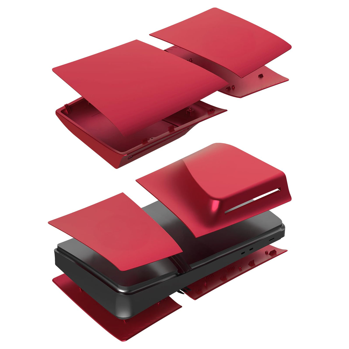 Red PS5 Pro Console Cover Plates N7813