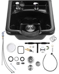 Black ABS Plastic Shampoo Basin C2431