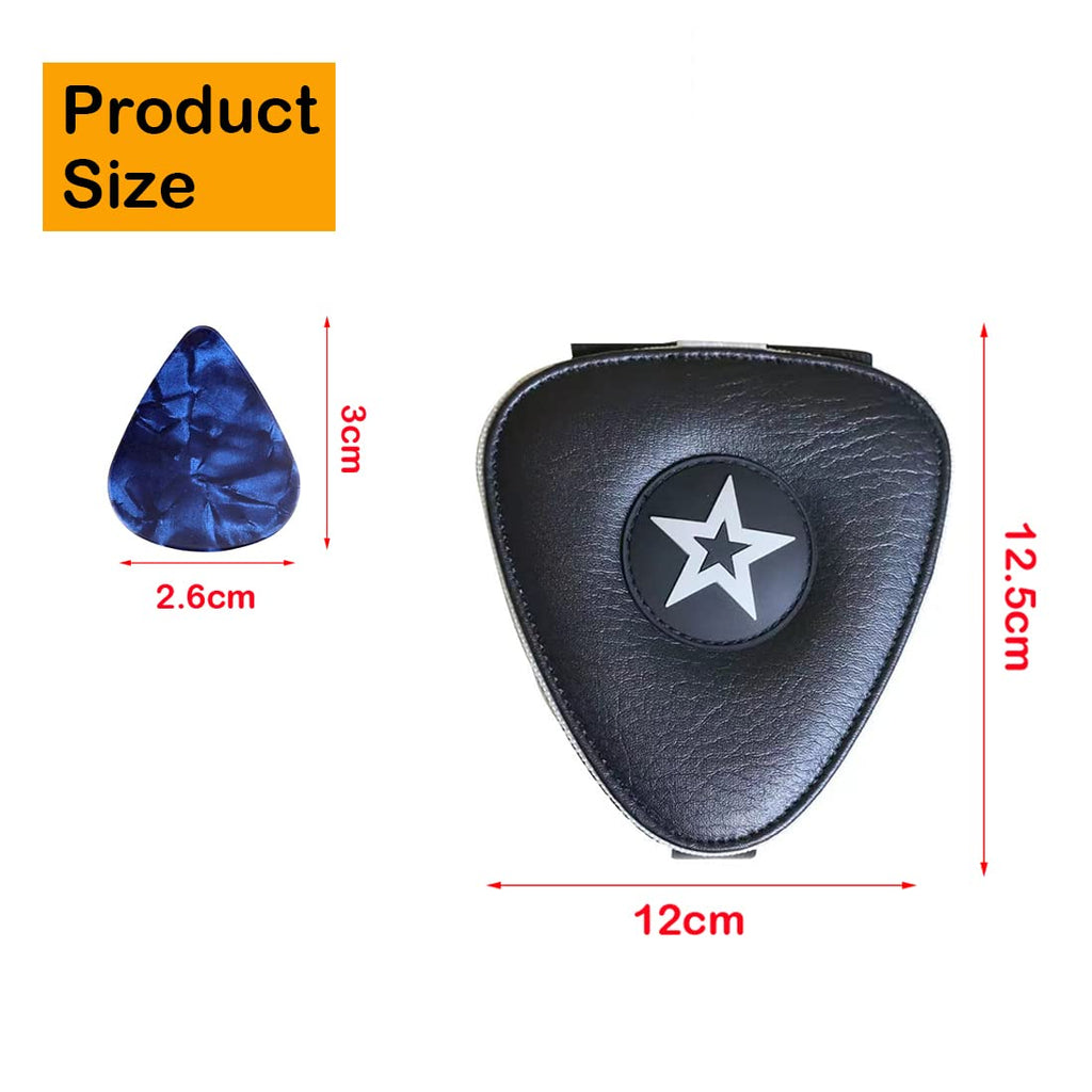 Guitar Pick Holder Case Bag with 24pcs Colorful Picks C84612