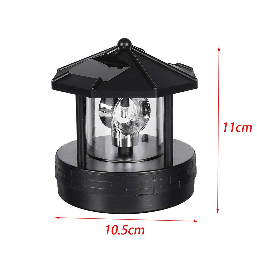 Solar Lighthouse with Rotating LED Light B4155