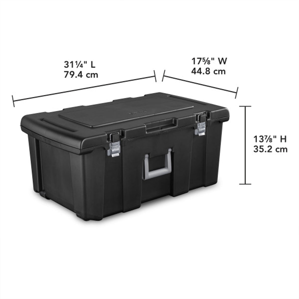 Wheeled Utility Storage Container with Lids, 6-Pack A802568