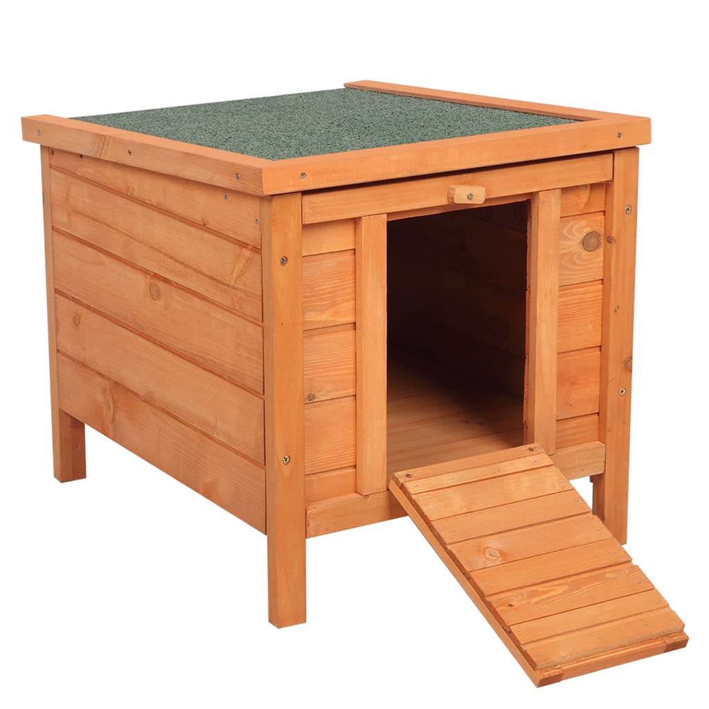 Weatherproof Wooden Cat House G906954