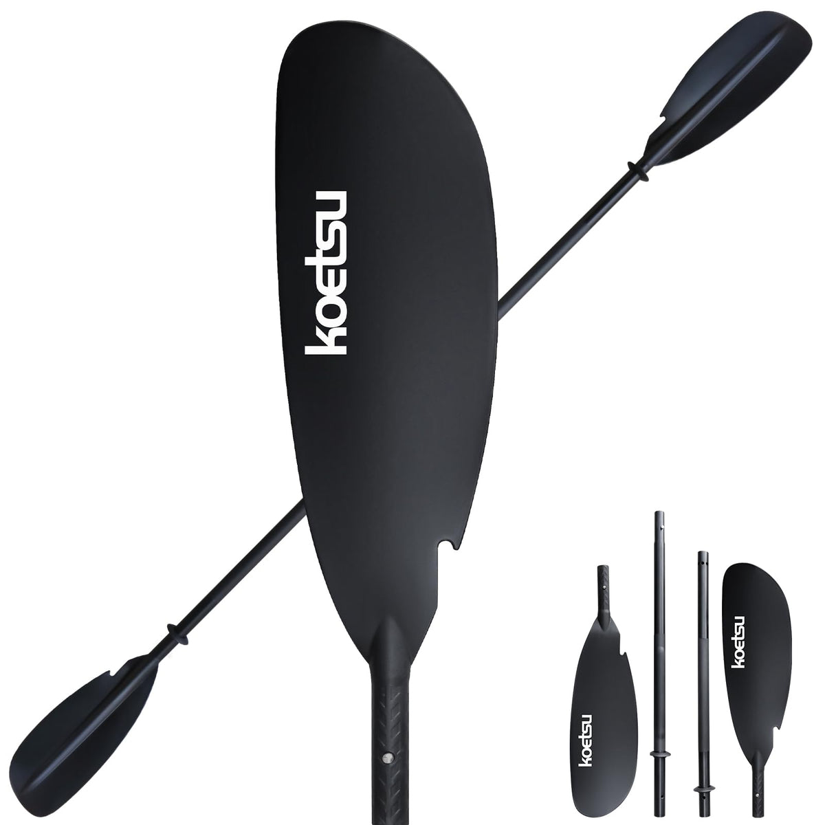 Aluminum 4-Piece Adjustable Double-Sided Kayak Paddle V7868