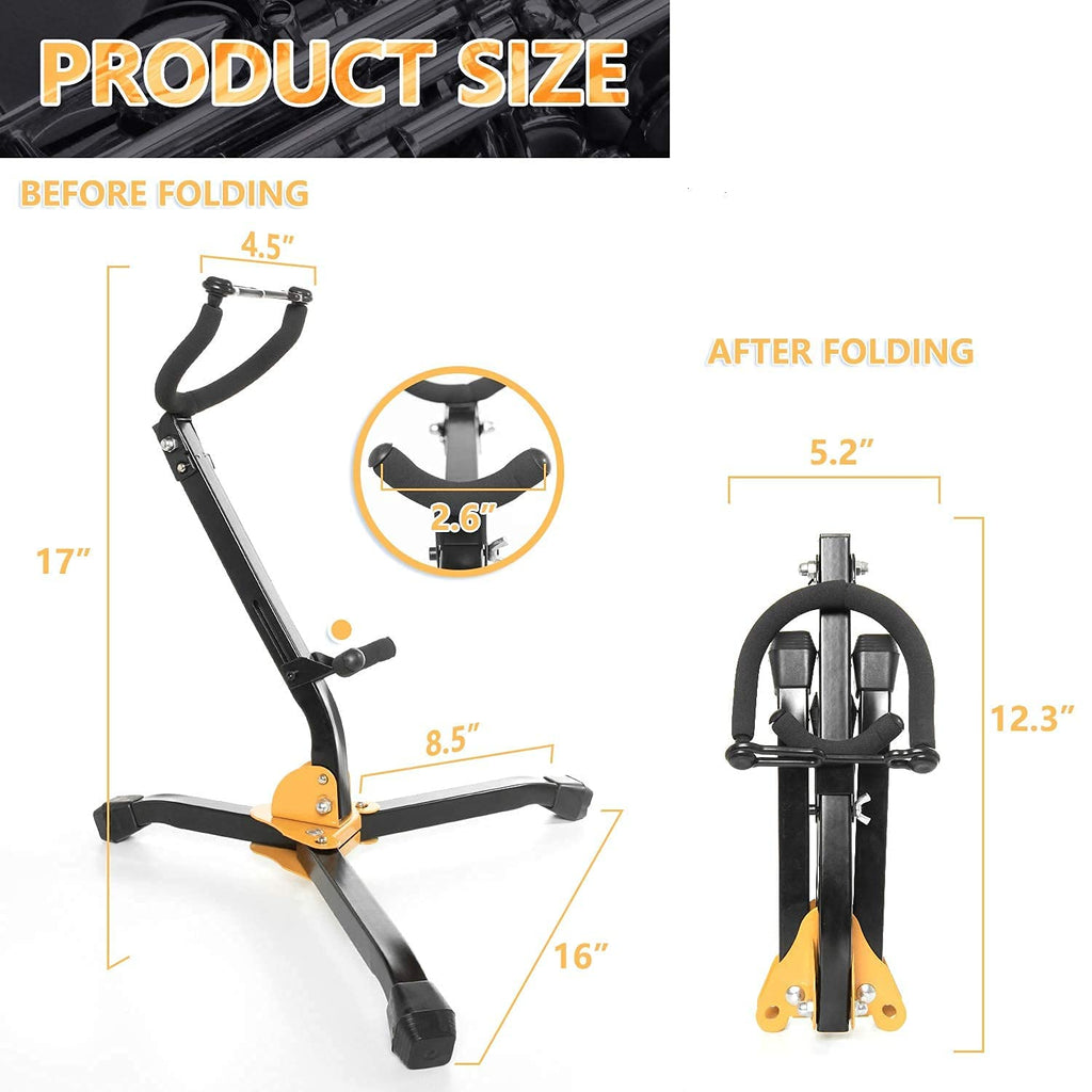 Folding Adjustable Metal Saxophone Stand Y354653