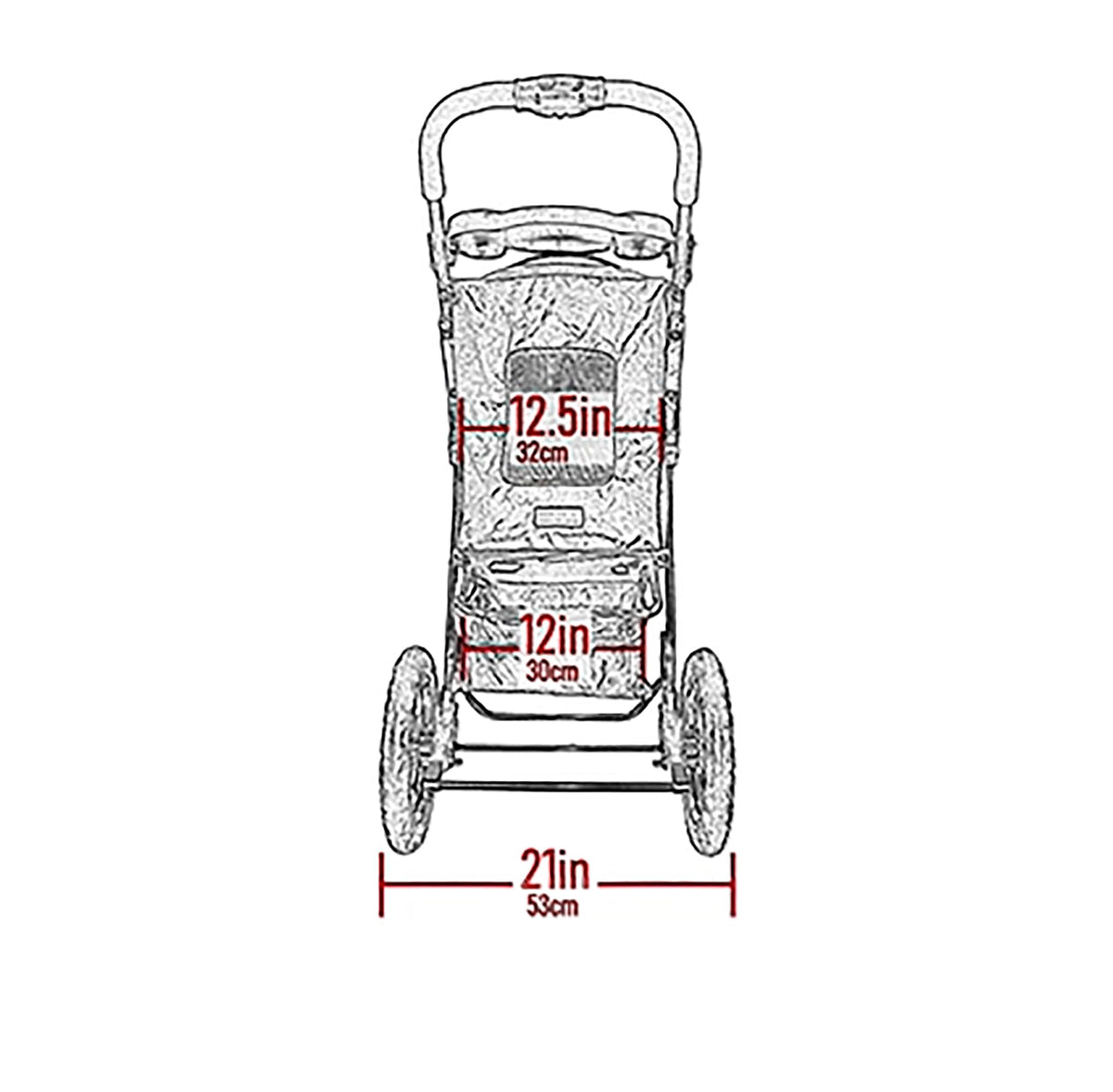 Caribbean Blue Pet Stroller T515