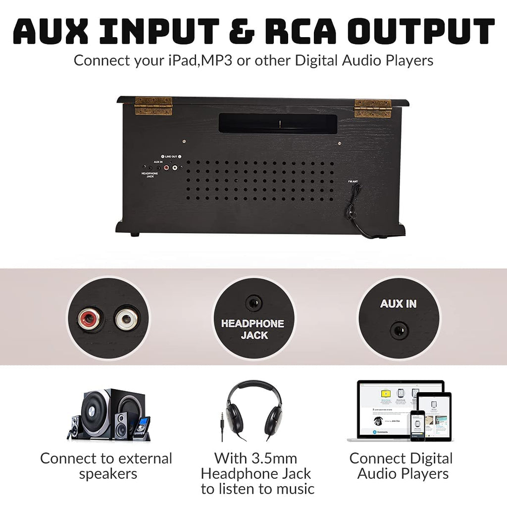 10-in-1 Record Player with Bluetooth L381254