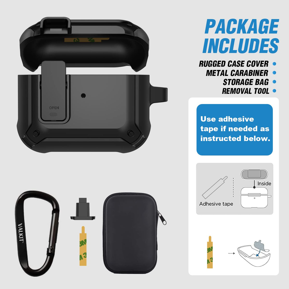 Airpods 3 Case Cover with Magnetic Lock Lid L34891