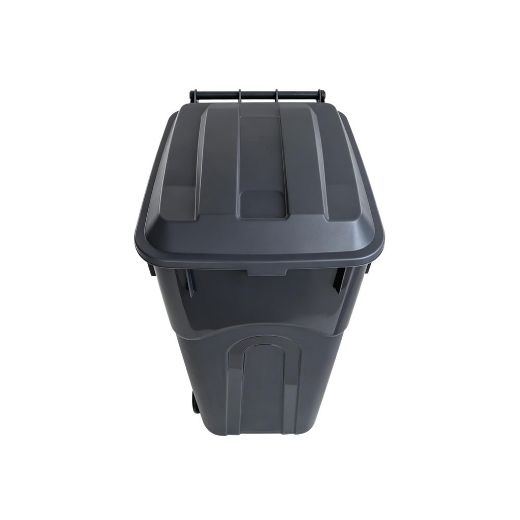 32 Gallon Wheeled Plastic Trash Can with Lid X997362