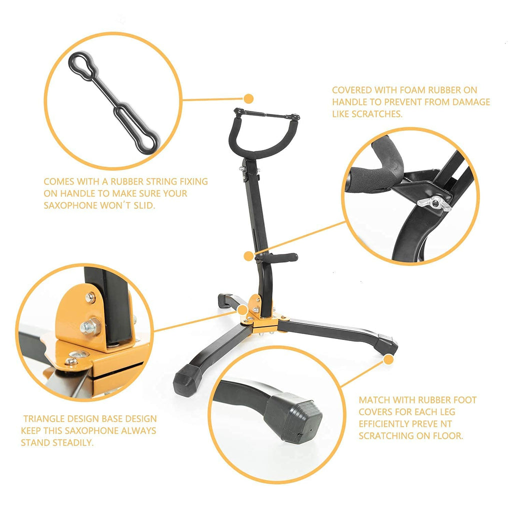Folding Adjustable Metal Saxophone Stand Y354653