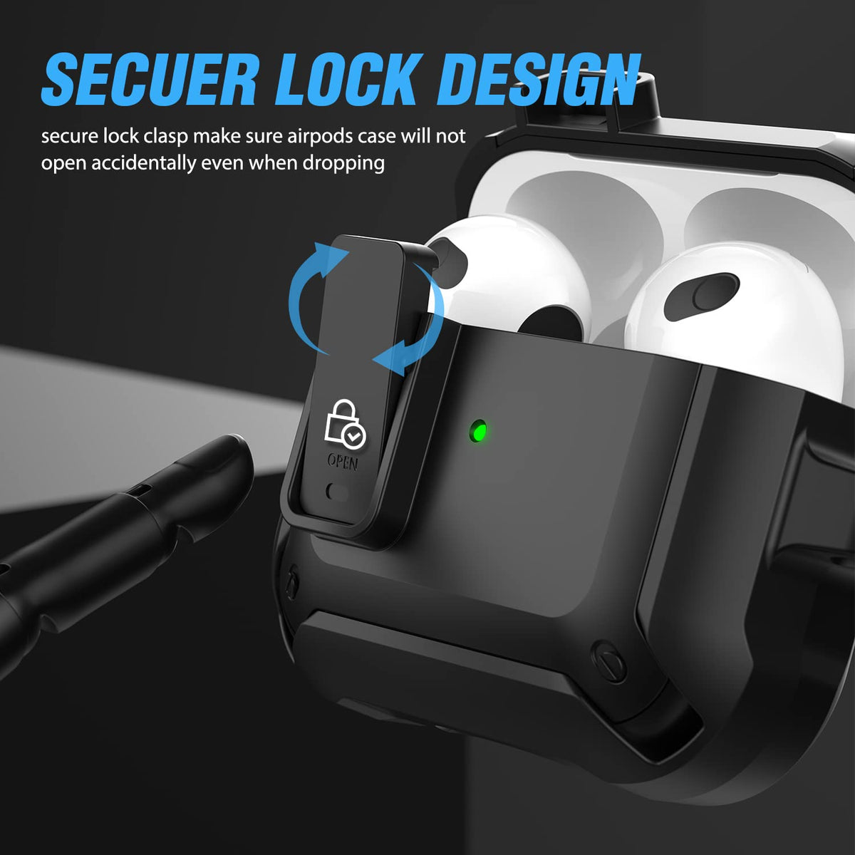 Airpods 3 Case Cover with Magnetic Lock Lid L34891