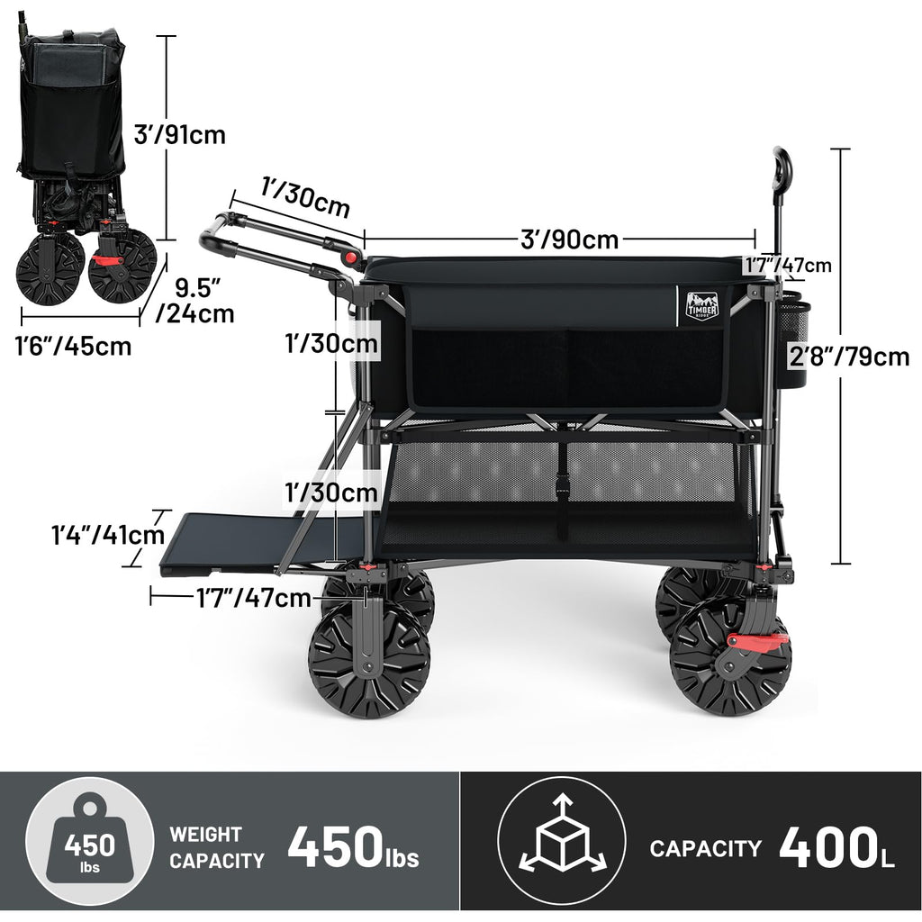 Double Decker Wagon 400L Capacity 450lb Load E257138