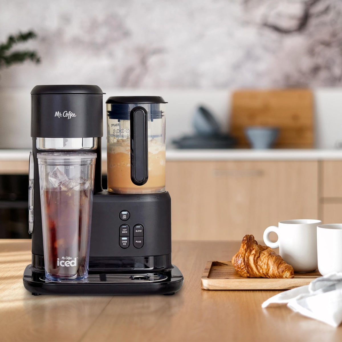 3-in-1 Single-Serve Iced and Hot Coffee/Tea Maker with Blender, Black M51042