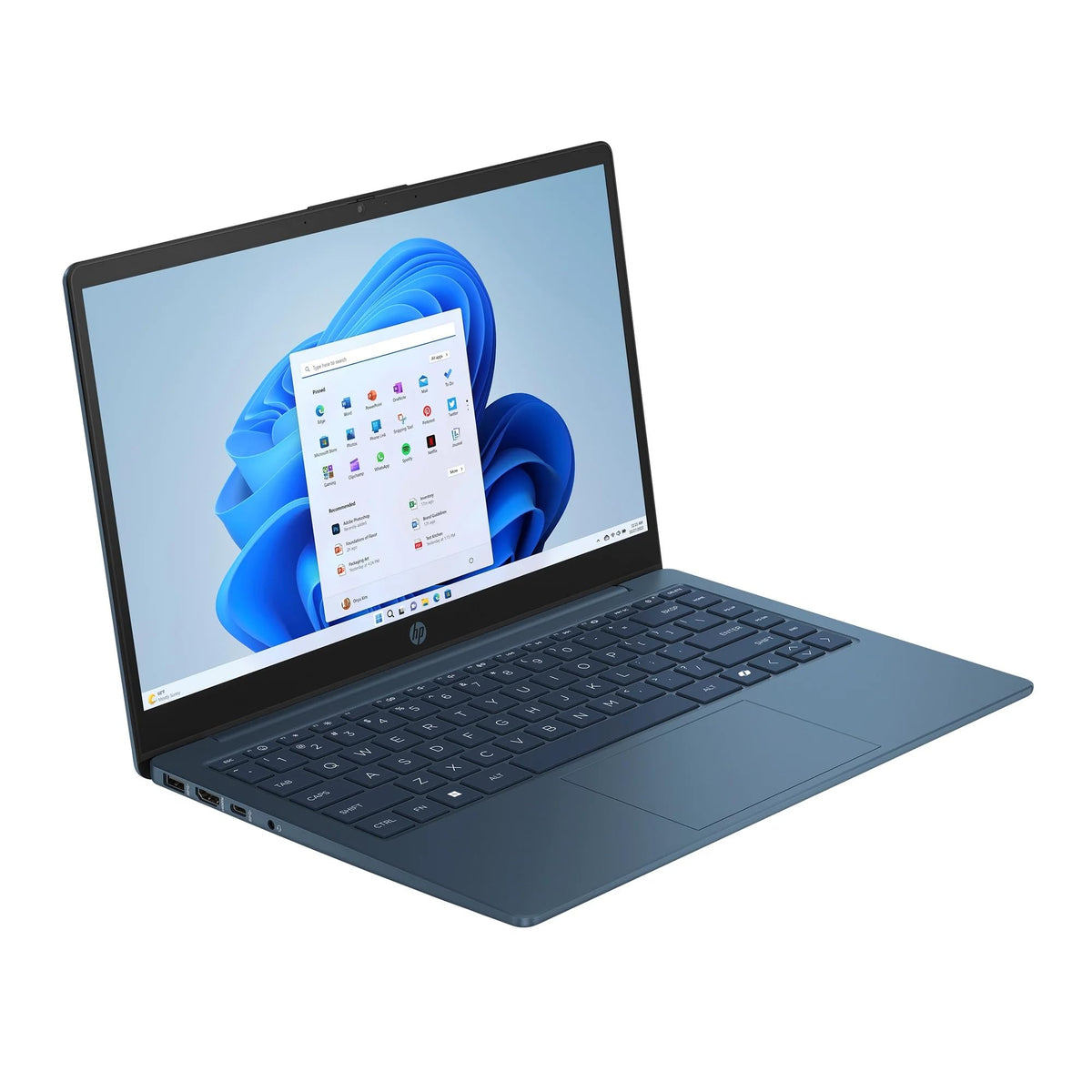 14" HD Laptop, Intel Celeron N150, 4GB RAM, 128GB Storage, Blue F421