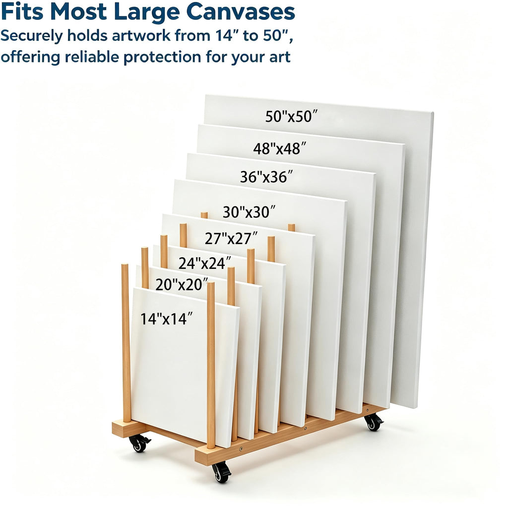 Art Storage Rack with Wheels M6203