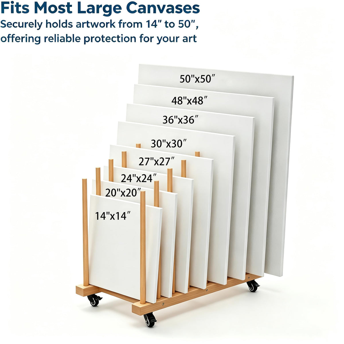 Art Storage Rack with Wheels M6203