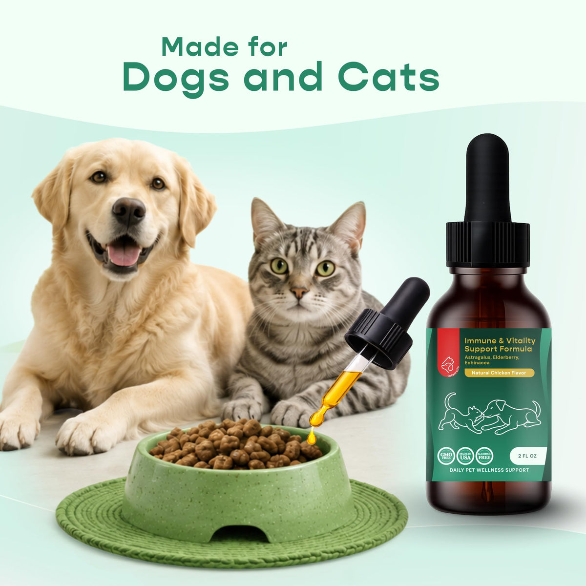 Liquid Immune Support for Dogs & Cats 2 fl oz O399