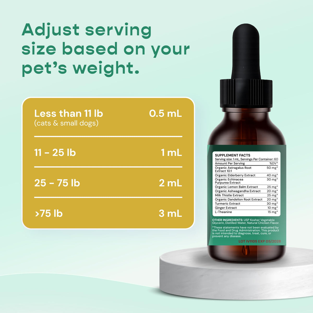 Liquid Immune Support for Dogs & Cats 2 fl oz O399