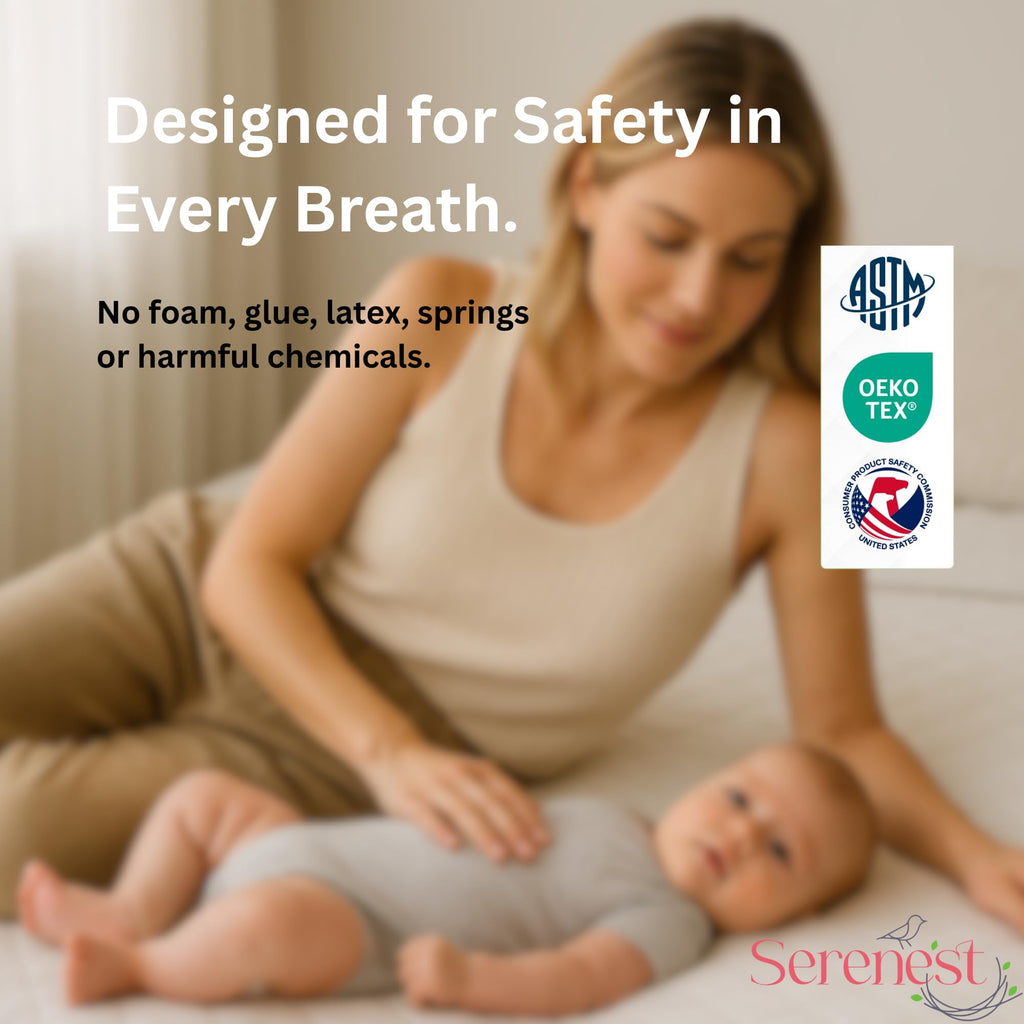 Breathable Baby Crib Mattress & Toddler Bed, Washable, Waterproof, Non-Toxic, Standard Size P44638