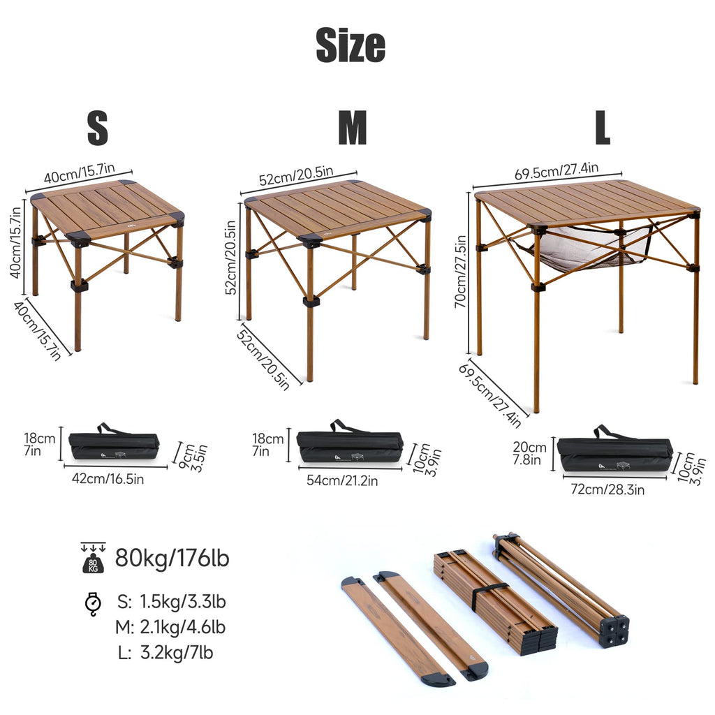 Lightweight Aluminum Folding Square Table I488464