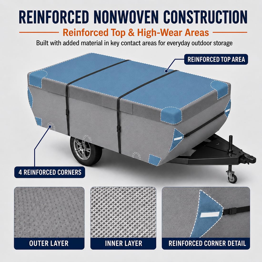 Pop Up Folding Camper Cover T115