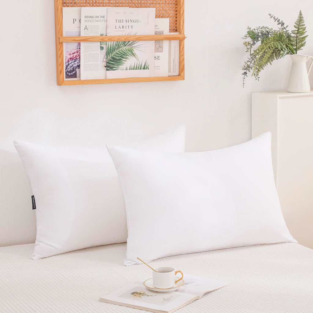 Gold Down Alternative Bed Pillow Set of 2 King Size N591667
