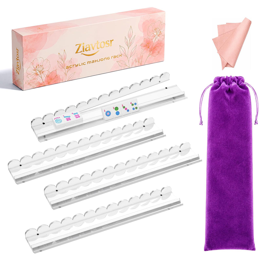 Mahjong Racks with Magnetic Pushers Z60315
