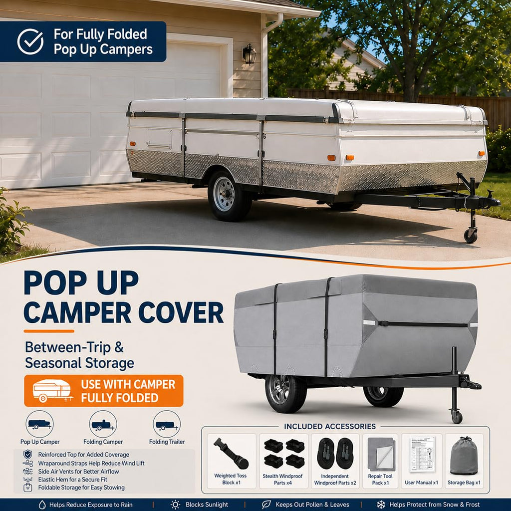 Pop Up Folding Camper Cover T115