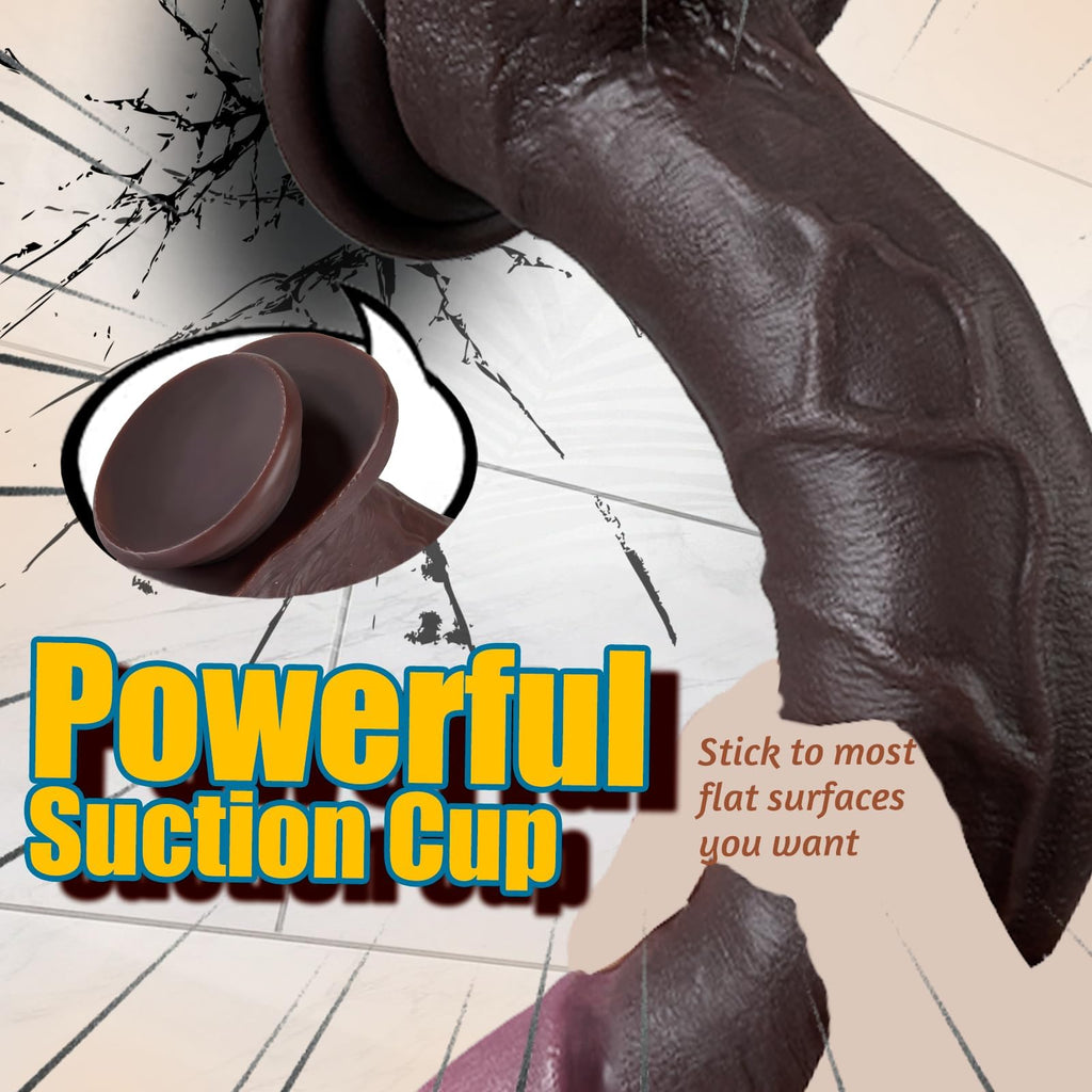 12" Thick Black Dildo I997405