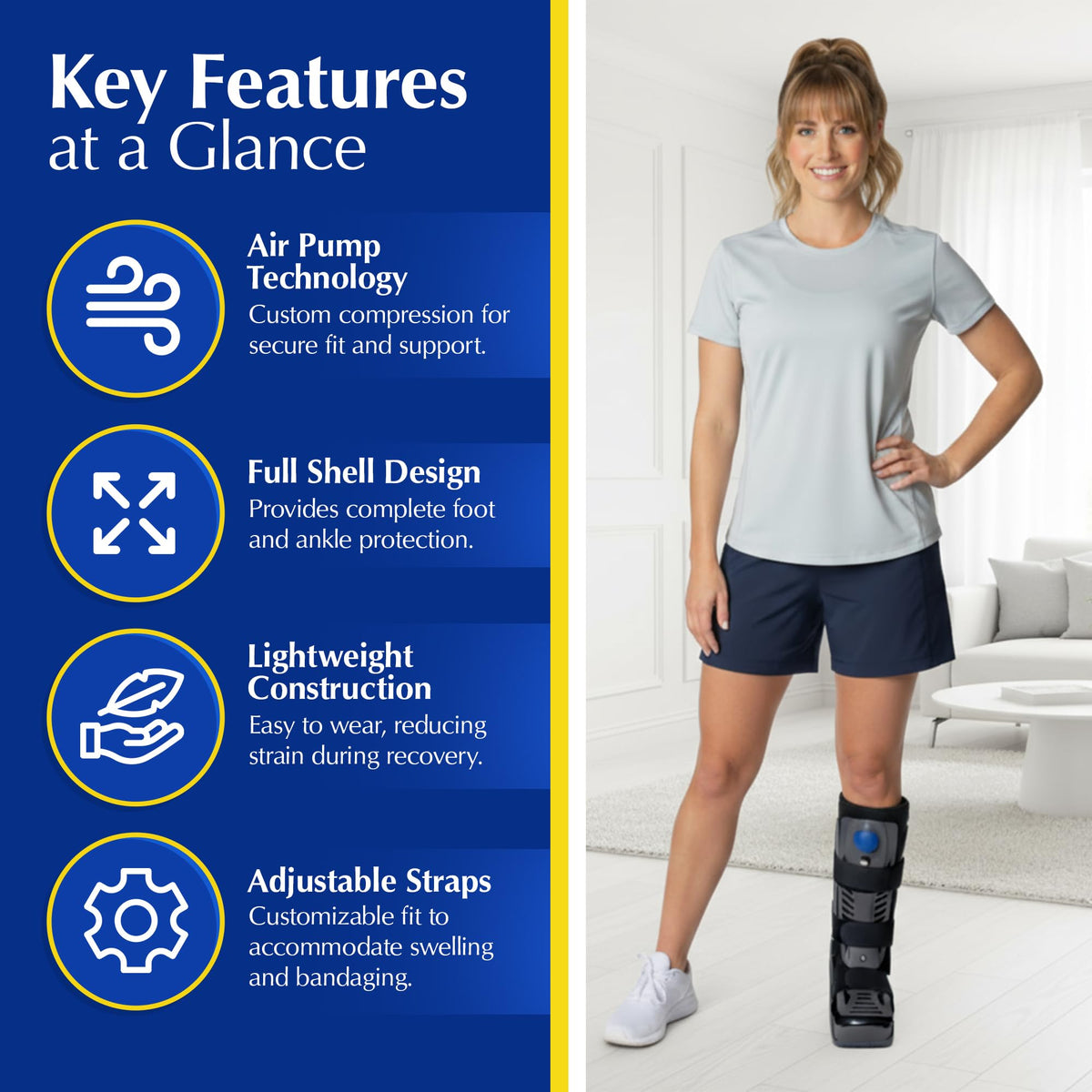 Tall Air Pump Walking Boot C170