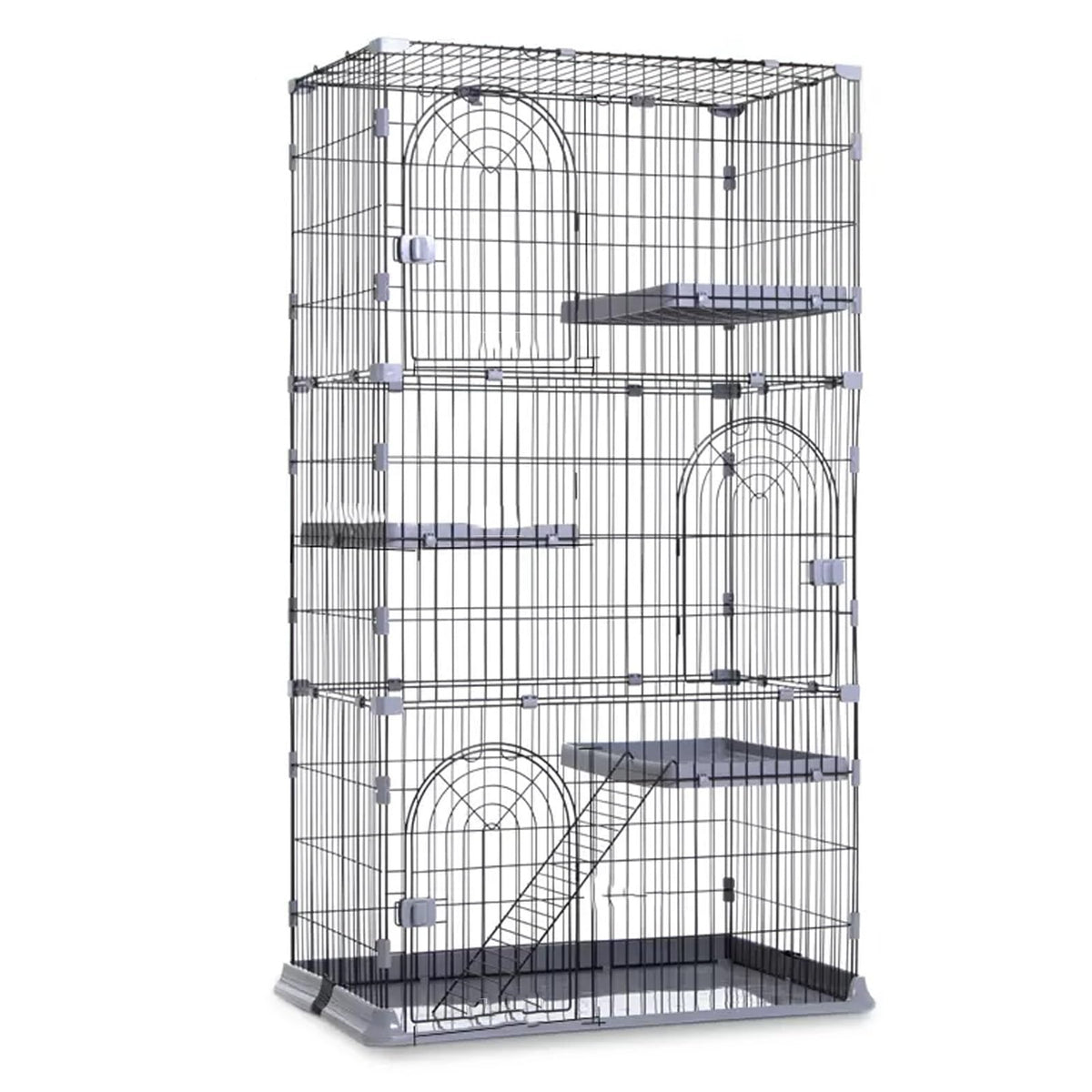 3/4-Tier Cat Cage Playpen with Hammock Y23521
