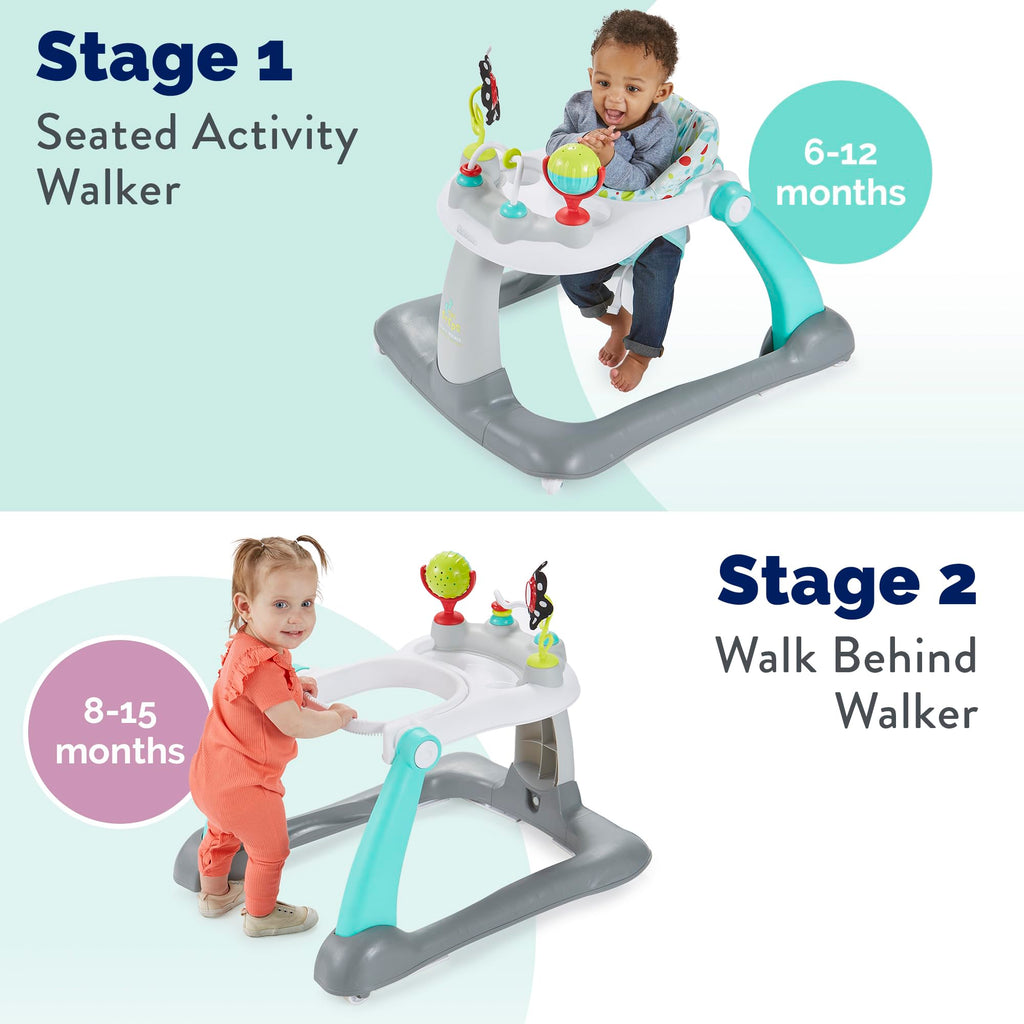 Foldable Adjustable Baby Walker with Wheels W75085