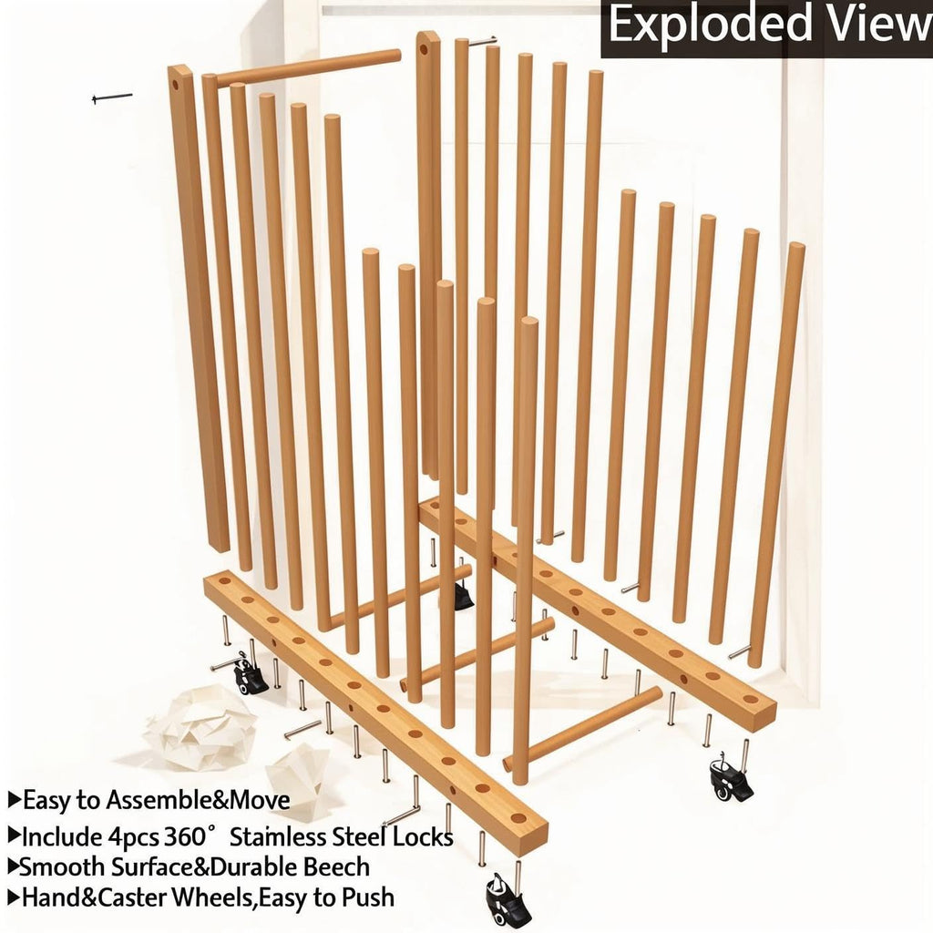 Art Storage Rack with Wheels M6203