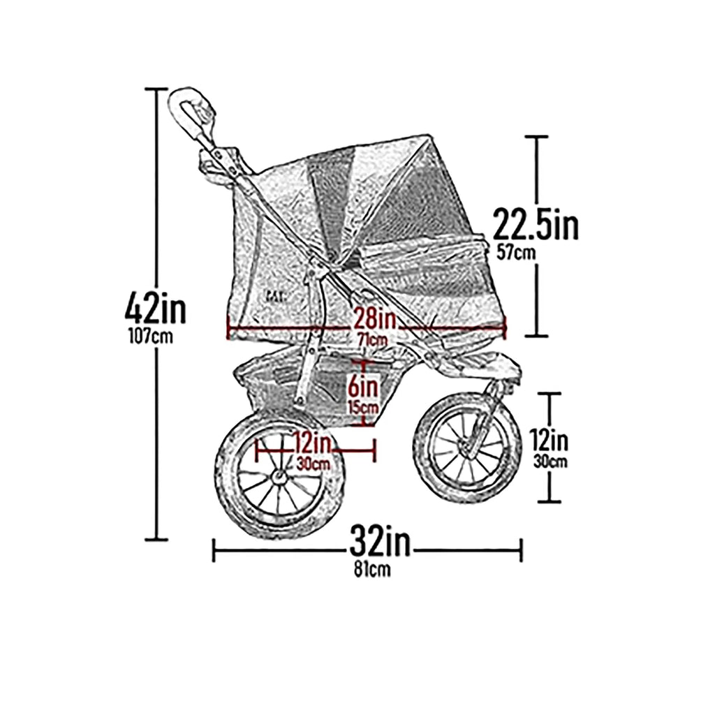 Caribbean Blue Pet Stroller T515