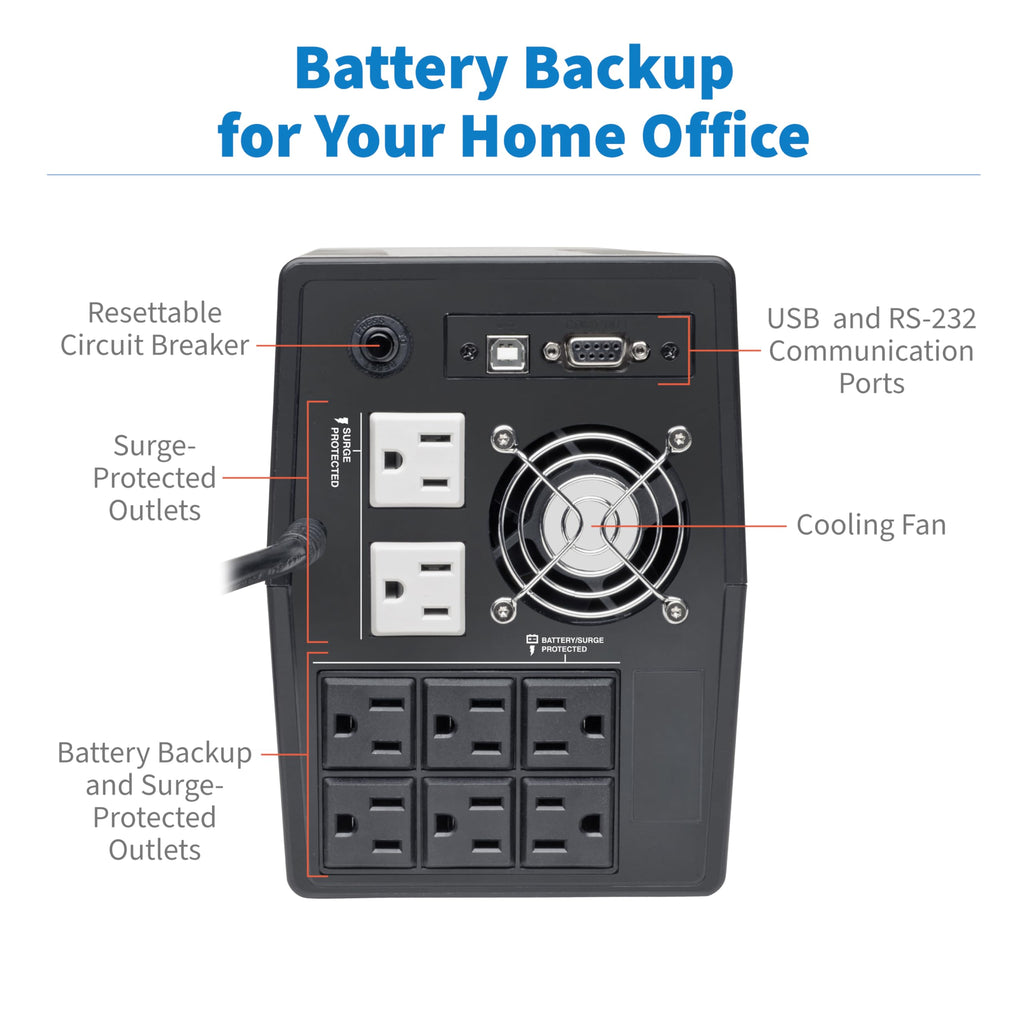 1500VA UPS 900W 8 Outlets L4788